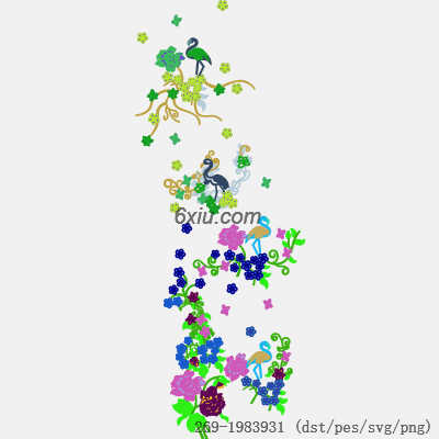 svg矢量绣花图下载