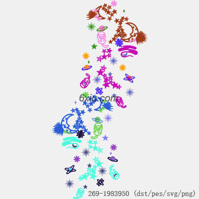 svg矢量绣花图下载