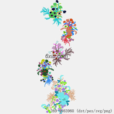 svg矢量绣花图下载