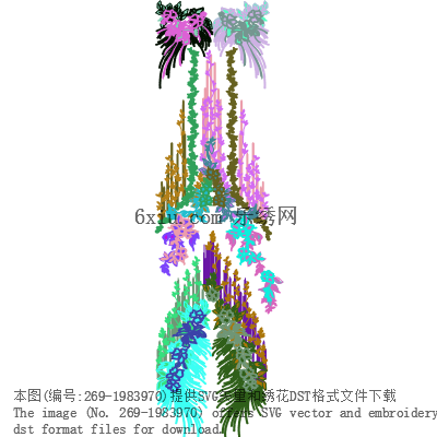 svg矢量绣花图下载