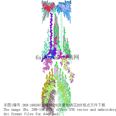 svg矢量绣花图下载