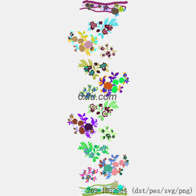 svg矢量绣花图下载