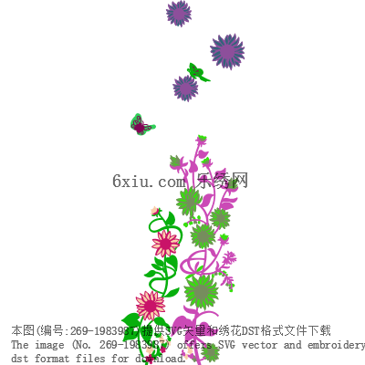 svg矢量绣花图下载