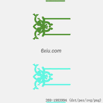 svg矢量绣花图下载