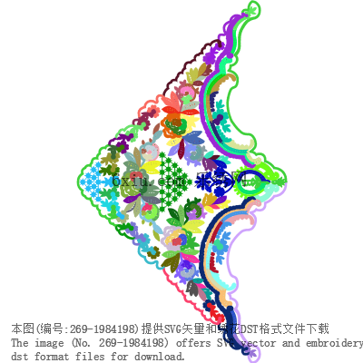 svg矢量绣花图下载