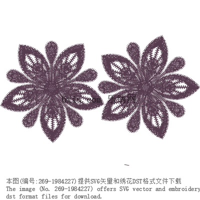 svg矢量绣花图下载