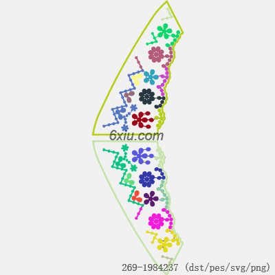 svg矢量绣花图下载