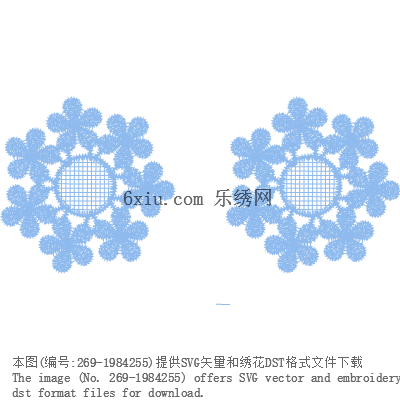 svg矢量绣花图下载