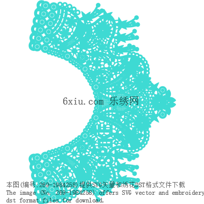 svg矢量绣花图下载