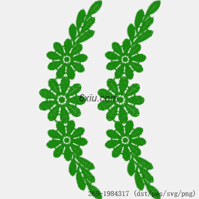 svg矢量绣花图下载