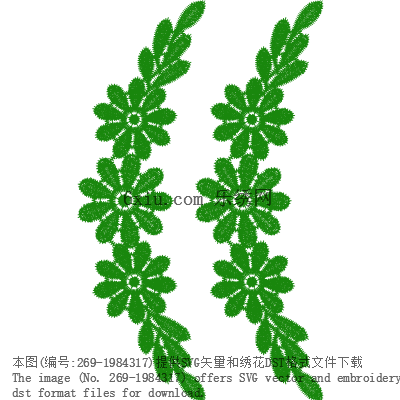 svg矢量绣花图下载