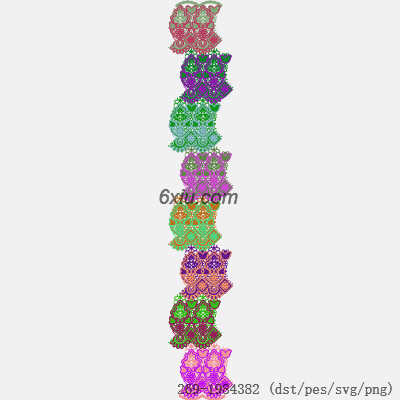 svg矢量绣花图下载