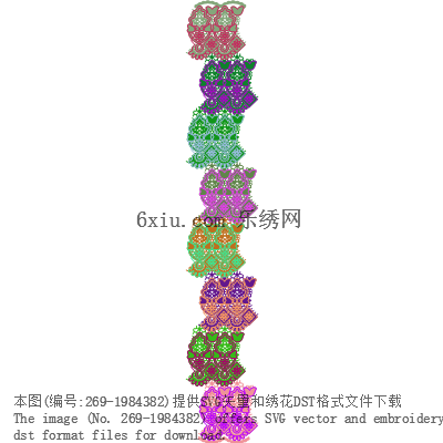 svg矢量绣花图下载