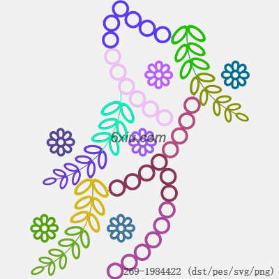 svg矢量绣花图下载