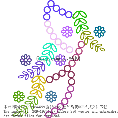 svg矢量绣花图下载