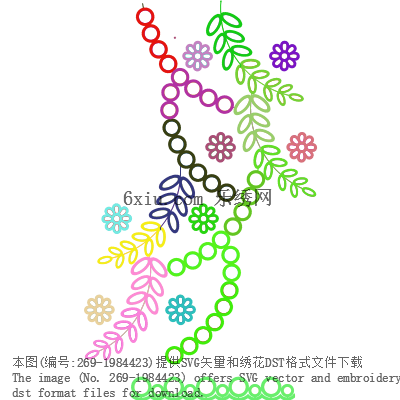 svg矢量绣花图下载