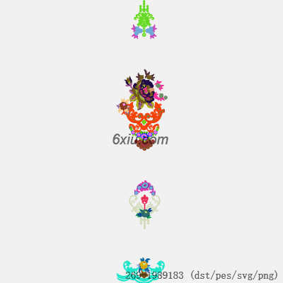 svg矢量绣花图下载