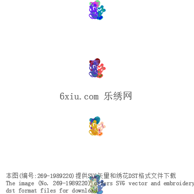 svg矢量绣花图下载