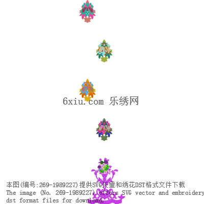 svg矢量绣花图下载