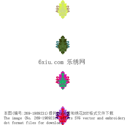svg矢量绣花图下载