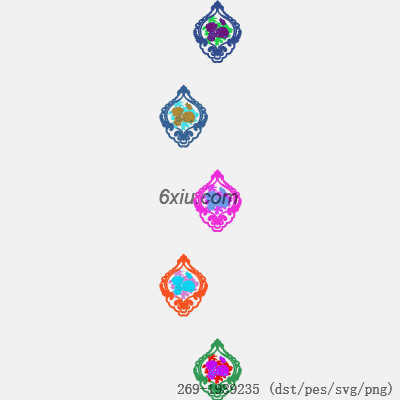 svg矢量绣花图下载