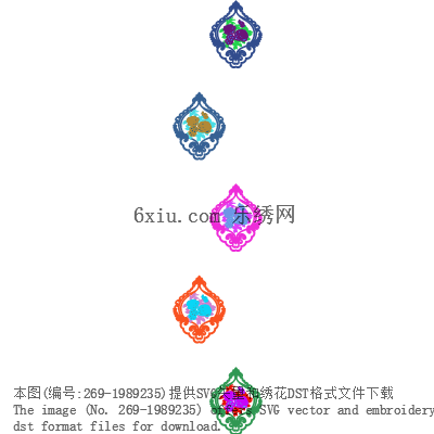 svg矢量绣花图下载