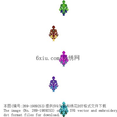 svg矢量绣花图下载