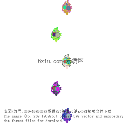 svg矢量绣花图下载