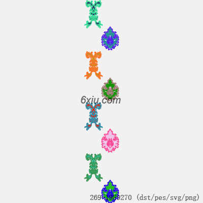 svg矢量绣花图下载