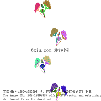svg矢量绣花图下载