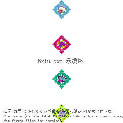 svg矢量绣花图下载