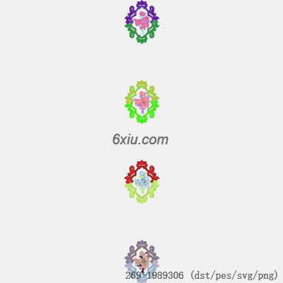 svg矢量绣花图下载
