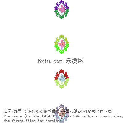 svg矢量绣花图下载