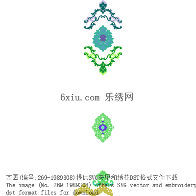 svg矢量绣花图下载