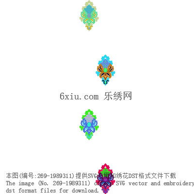 svg矢量绣花图下载