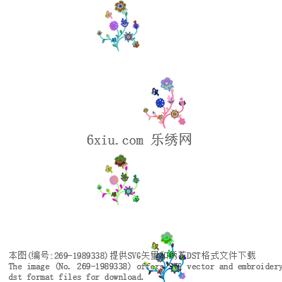 svg矢量绣花图下载