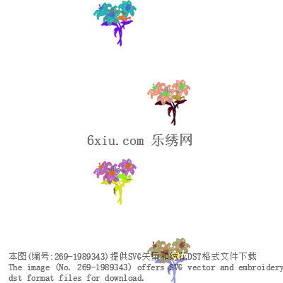 svg矢量绣花图下载