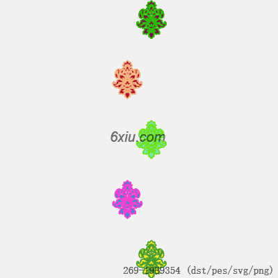 svg矢量绣花图下载