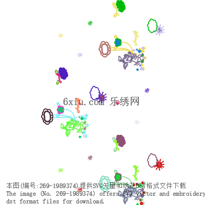 svg矢量绣花图下载