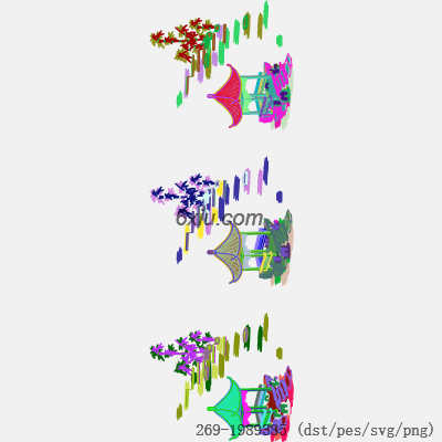 svg矢量绣花图下载