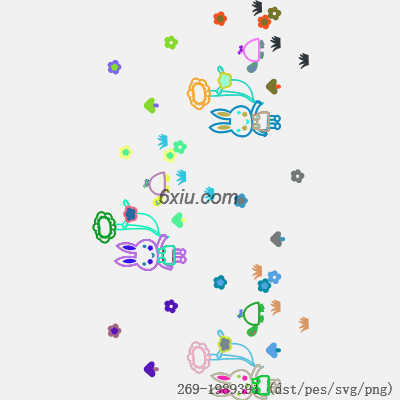 svg矢量绣花图下载