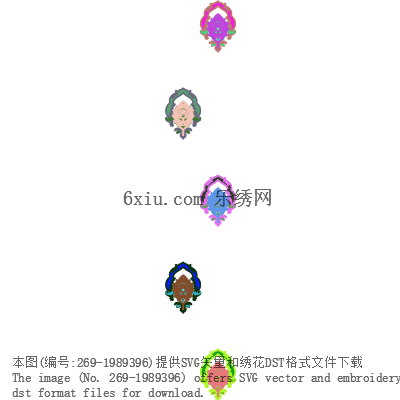 svg矢量绣花图下载