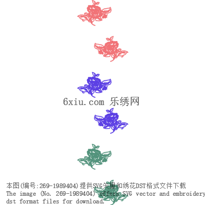svg矢量绣花图下载