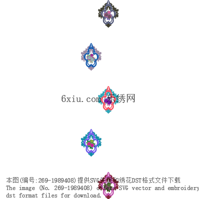 svg矢量绣花图下载