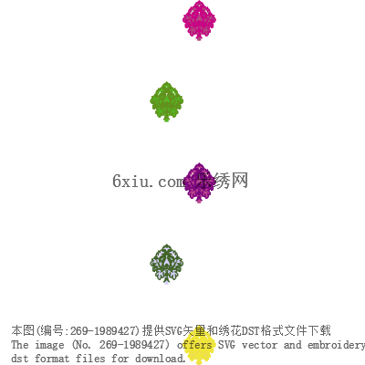 svg矢量绣花图下载