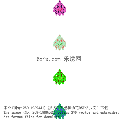 svg矢量绣花图下载