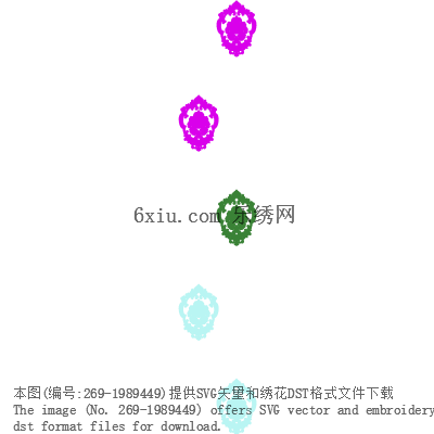 svg矢量绣花图下载