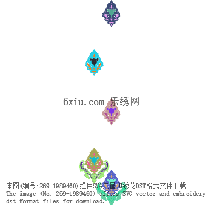 svg矢量绣花图下载
