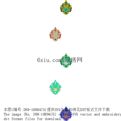 svg矢量绣花图下载