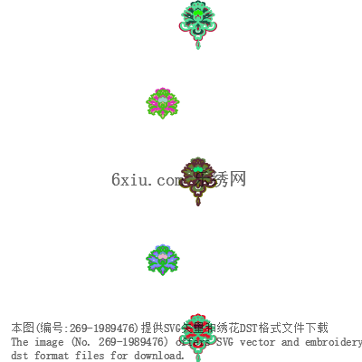 svg矢量绣花图下载
